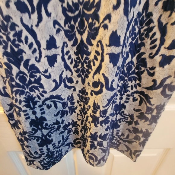 Julia Jordan Blue Paisley midi dress size 10 with cutouts on the back - Picture 4 of 16